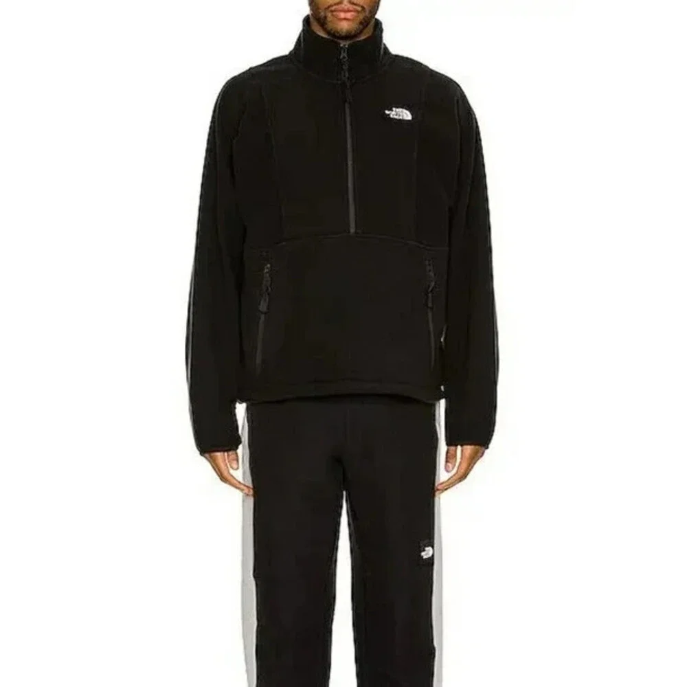 The North Face TKA Attitude Sweater Men XL Black Fleece 1/4 Zip Mock Neck APP919